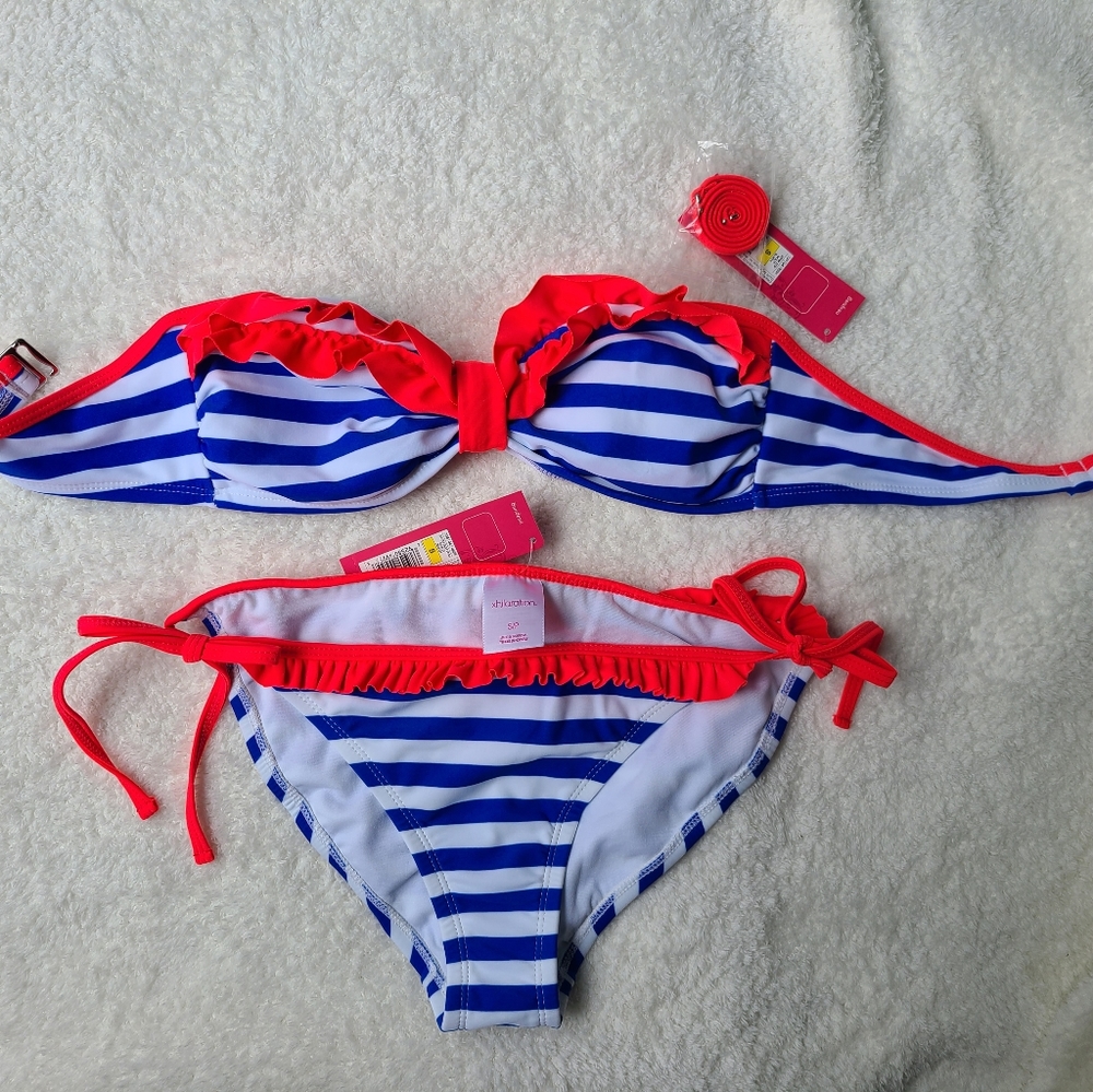 NWT Xhilaration / Target striped  bikini size small